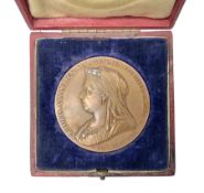 Queen Victoria 1837-1897 commemorative bronze medallion