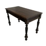 Late 19th century oak side table