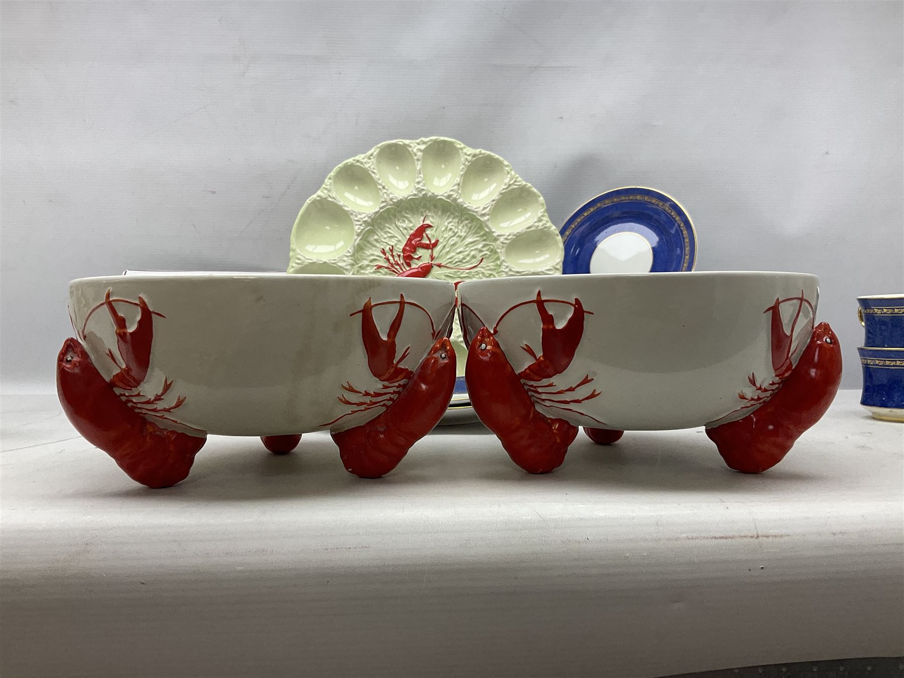 Carlton Ware lobster scallop dish and further two bowls - Image 9 of 14