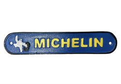 Cast iron reproduction Michelin Tyres sign L27cm