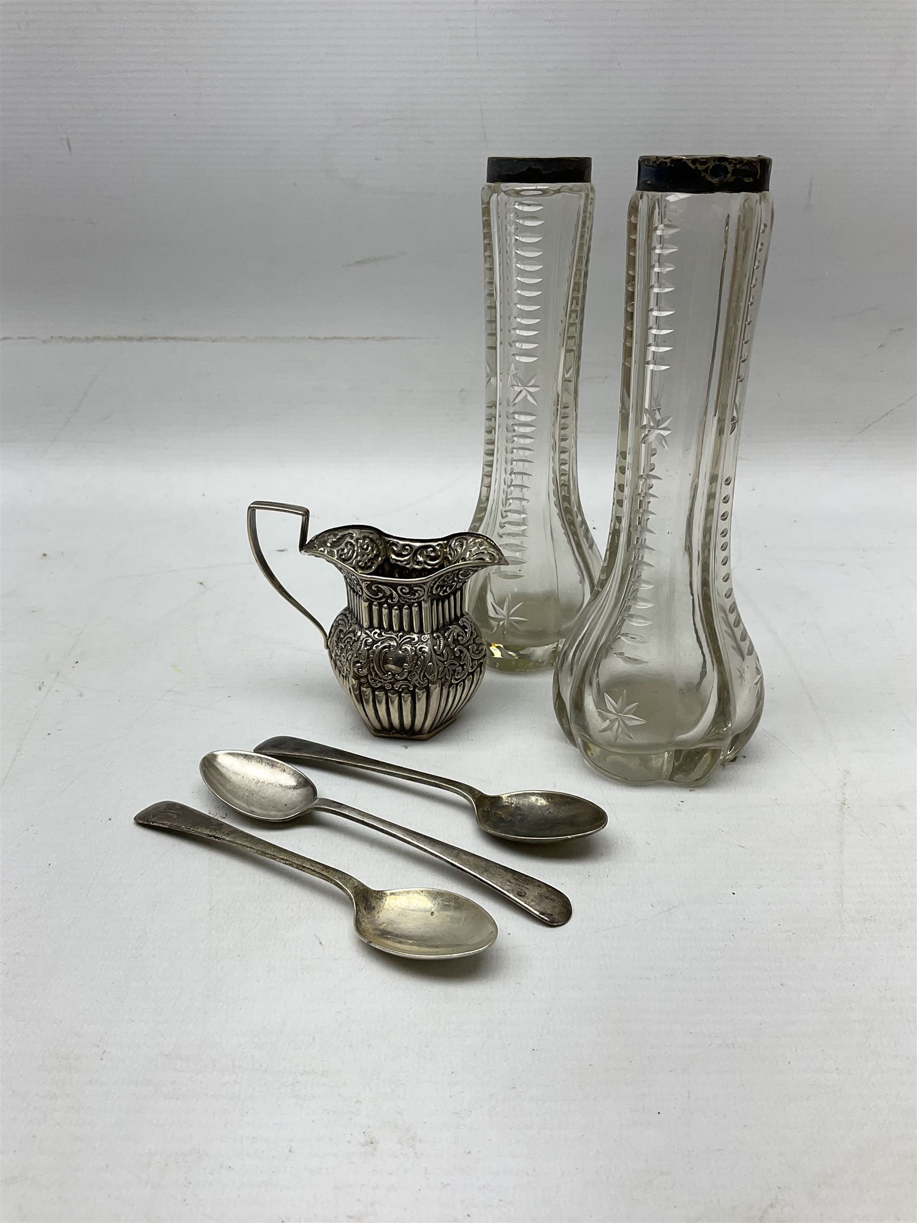 Set of three silver teaspoons - Image 4 of 4