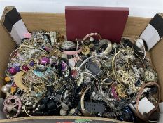 9ct gold pendant/charm and a large collection of costume jewellery including bracelets