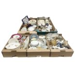 Five boxes of ceramics to include Noritake