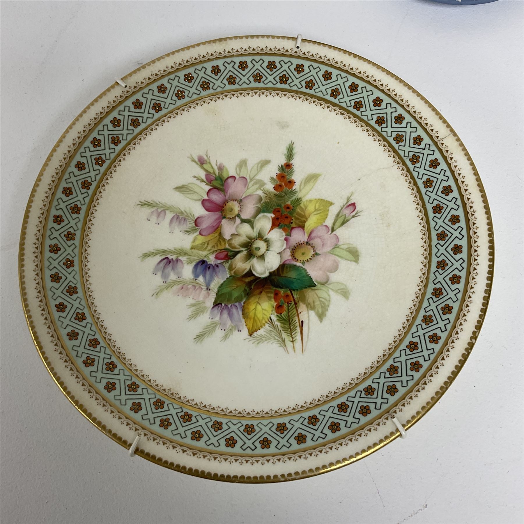 Victorian Royal Worcester cabinet plate - Image 3 of 6