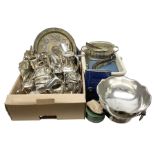 Large quantity of silver-plate to include Walker & Hall and James Deakin & Sons