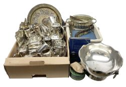 Large quantity of silver-plate to include Walker & Hall and James Deakin & Sons