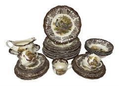 Royal Worcester Palissy Game Series pattern tea and dinner wares