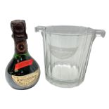 Moet and Chandon Petite Liquorelle glass ice bucket and small bottle of Moet