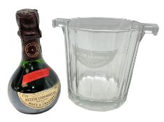 Moet and Chandon Petite Liquorelle glass ice bucket and small bottle of Moet