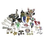 Collection of early 90s Mighty Morphin' Power Rangers Zords