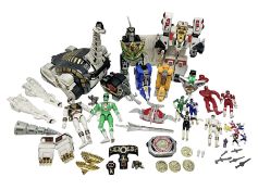 Collection of early 90s Mighty Morphin' Power Rangers Zords