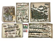 Painted metal wargame figures - over four hundred including Normans and Saxons