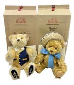Two modern Steiff limited edition teddy bears - Prince William's 21st Birthday Bear with growler mec