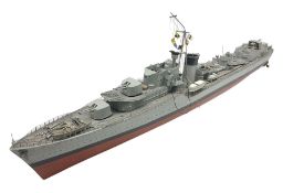 Model of the WWII K-Class Destroyer HMS Kelly