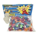 1980s Mattel M.U.S.C.L.E. creatures - one hundred and sixty loose figures and #4 Cosmic Showdown Set