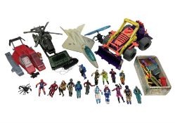 Early 90s Hasbro G.I.Joe vehicles including Storm Eagle and Cobra Earthquake