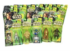 Star Wars - Power of the Jedi - seventeen carded figures comprising five from Collection 1 and twelv