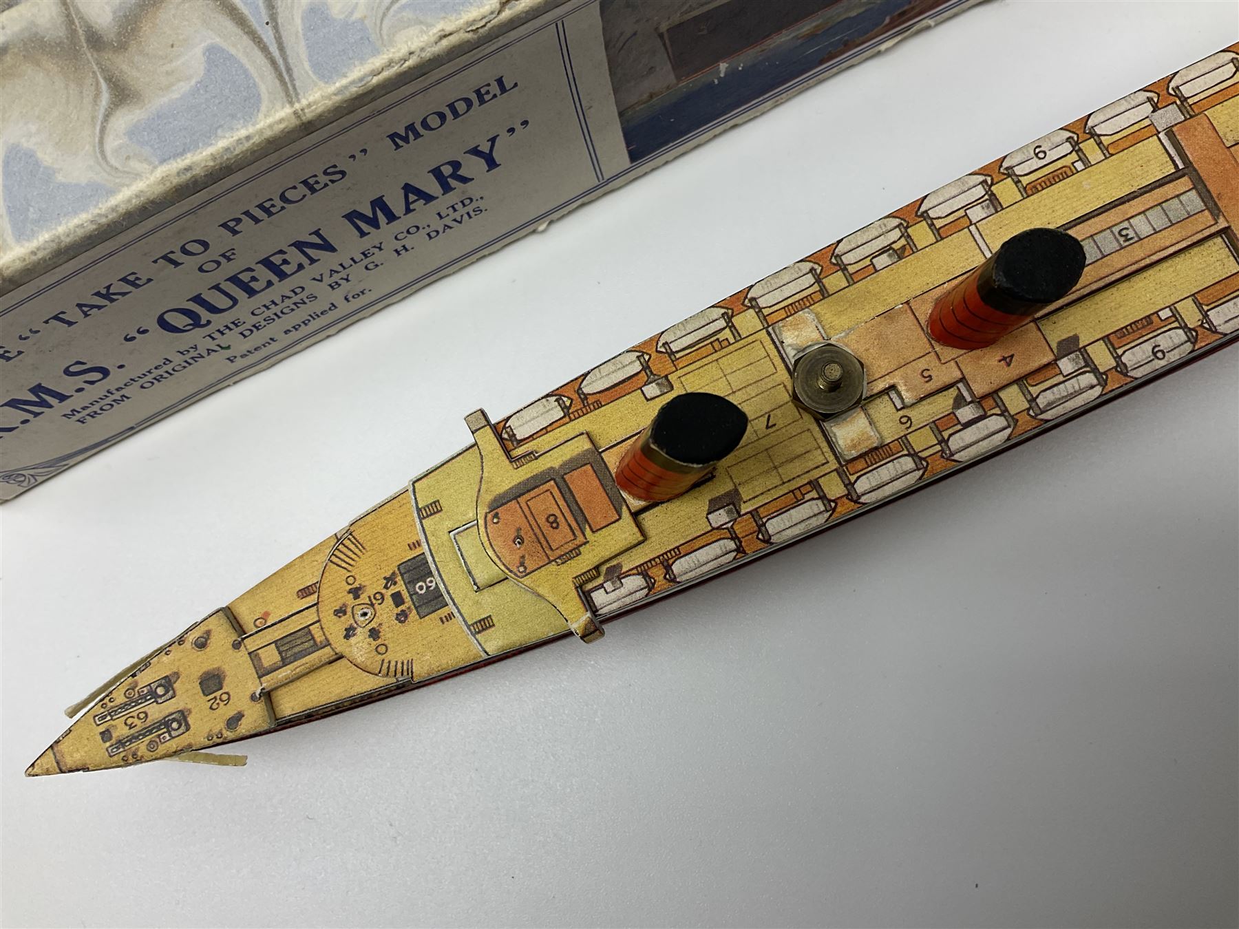 Chad Valley 'Take to Pieces' model of R.M.S. Queen Mary; made up of thirteen removable decks reveali - Image 3 of 10