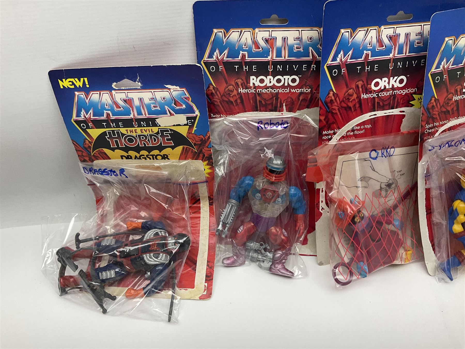 Thirty-one Masters of the Universe He-Man figures re-bagged on original backing cards; two others l - Image 18 of 19