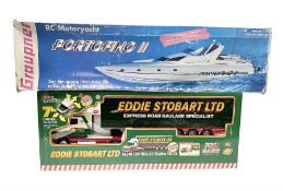 Control Freaks Eddie Stobart Ltd 1:18 scale remote controlled Scania Truck; boxed; and Graupner RC M