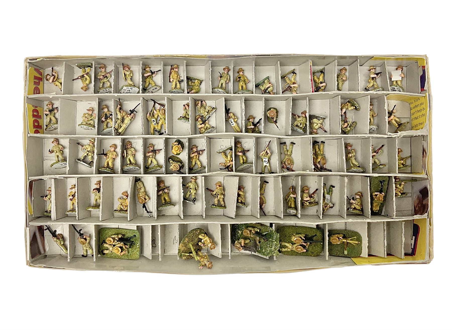 Lamming Miniatures - Bill Lammings own 1970s promotional display set of sixty-seven 25mm miniature W