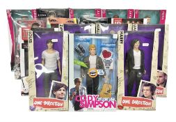 Sixteen Pop Artist collector's dolls comprising seven One Direction - Liam