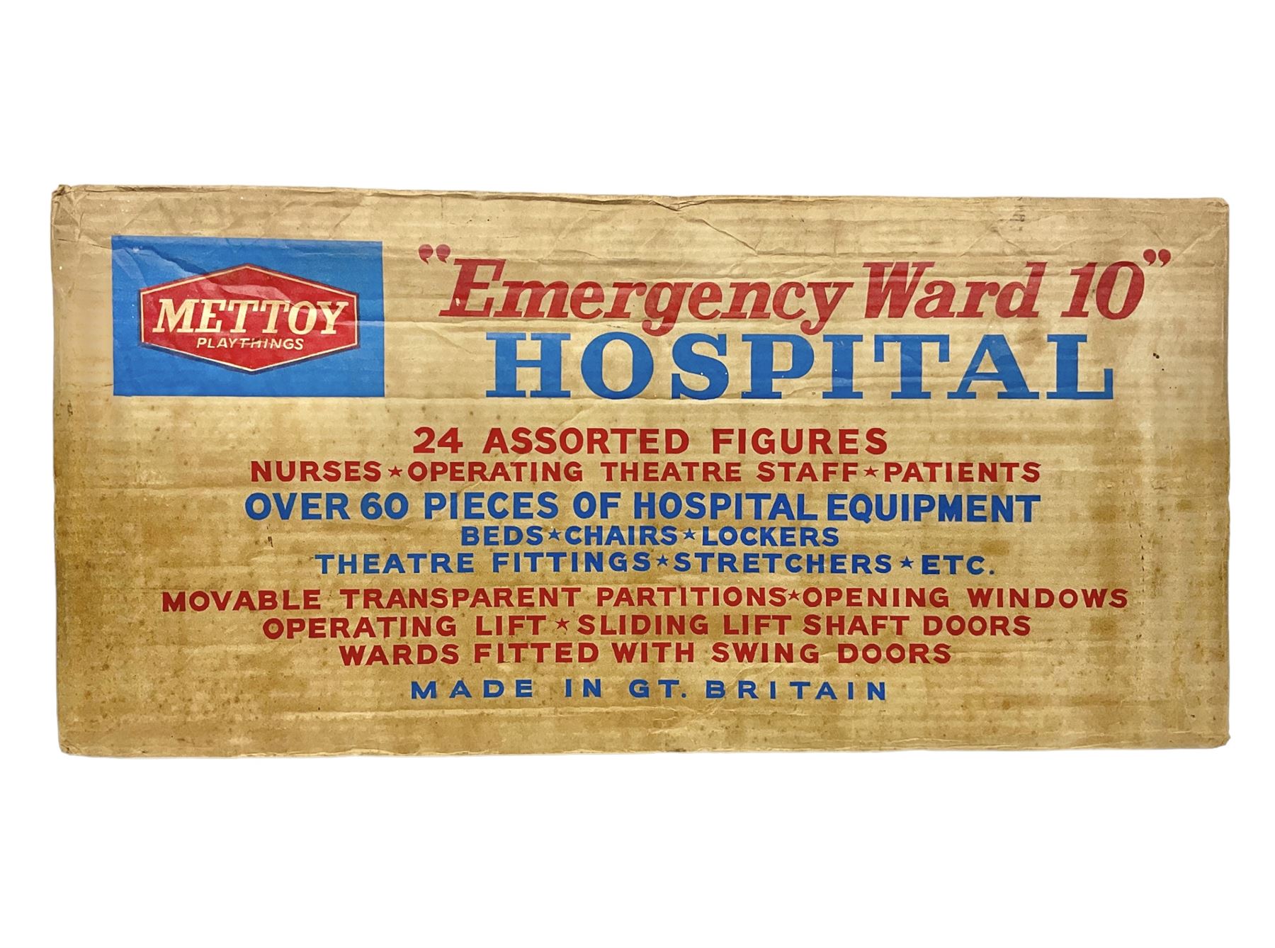 Late 1950s/early 1960s Mettoy tin-plate Emergency Ward 10 hospital set from the TV series - Image 2 of 10