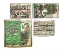 Painted metal wargame figures - over four hundred and sixty including Napoleonic