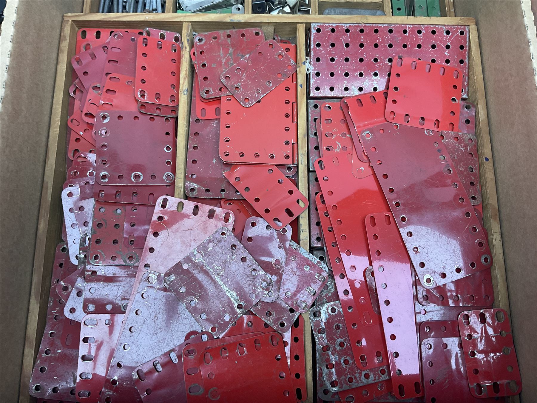 Meccano - large quantity of loose parts including various plates and strips - Image 5 of 11