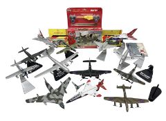Thirteen unboxed Corgi Aviation Archive or similar die-cast models of aircraft