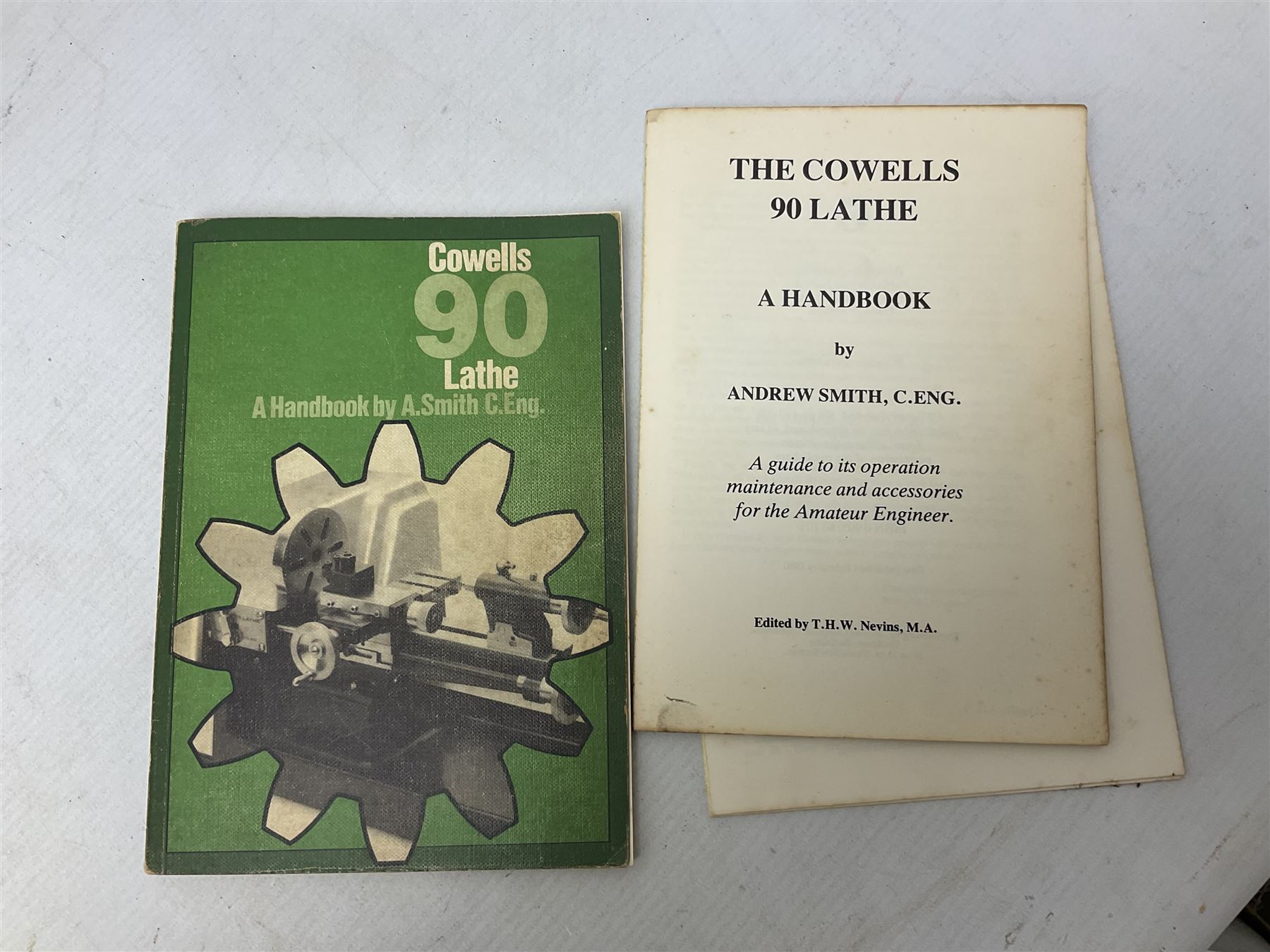 Cowells of Norwich model 90 modelmaker's lathe with handbook - Image 12 of 13