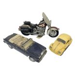 Franklin Mint - three die-cast models comprising 1:10 scale Harley Davidson Heritage Softail motorcy