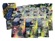 Star Wars - twenty-eight carded figures including fifteen La Guerra De Las Galaxias La Guerre Des Et