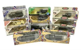 Eleven Solido Military die-cast models - two x Liberation of France; seven x Famous Battles Collecti