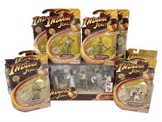 Indiana Jones - Hasbro Raiders of the Lost Ark 'Cairo Ambush' Set; boxed; and eight carded action fi