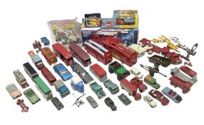 Various makers - Matchbox Superkings Snorkel Fire-Engine No.K-39 and King Size Scammell Tipper Truck