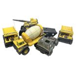 Tonka - five large scale steel pressed vehicles comprising Cement Mixer