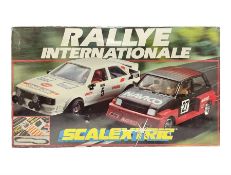 Scalextric - Rallye Internationale set with Audi Quattro and Austin Metro; boxed with instructions
