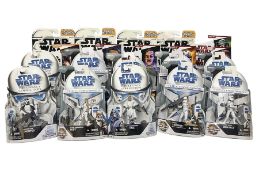 Star Wars - The Clone Wars/Legacy Collection - twenty carded figures with three different styles of