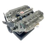 Machine Works battery operated model of a V8 car engine featuring working parts