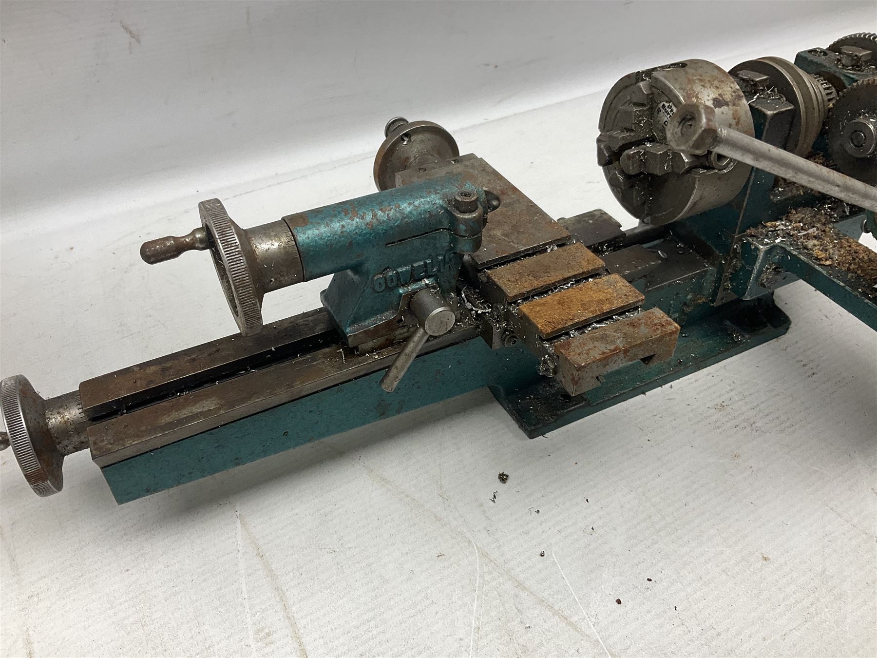 Cowells of Norwich model 90 modelmaker's lathe with handbook - Image 10 of 13