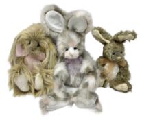 Charlie Bears - 'Gum Drop' CB2052360; 'Lettice' CB2060140; and 'Hop' CB185179B; all with labels (3)