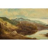 Andrew Grant Kurtis (British 1963-): Autumn Stroll by the Loch