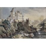 Christopher Horner (British 19th century): Eltz Castle - Germany