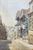 Cecilia Jaquet (British fl.1889-1893): Street Scene