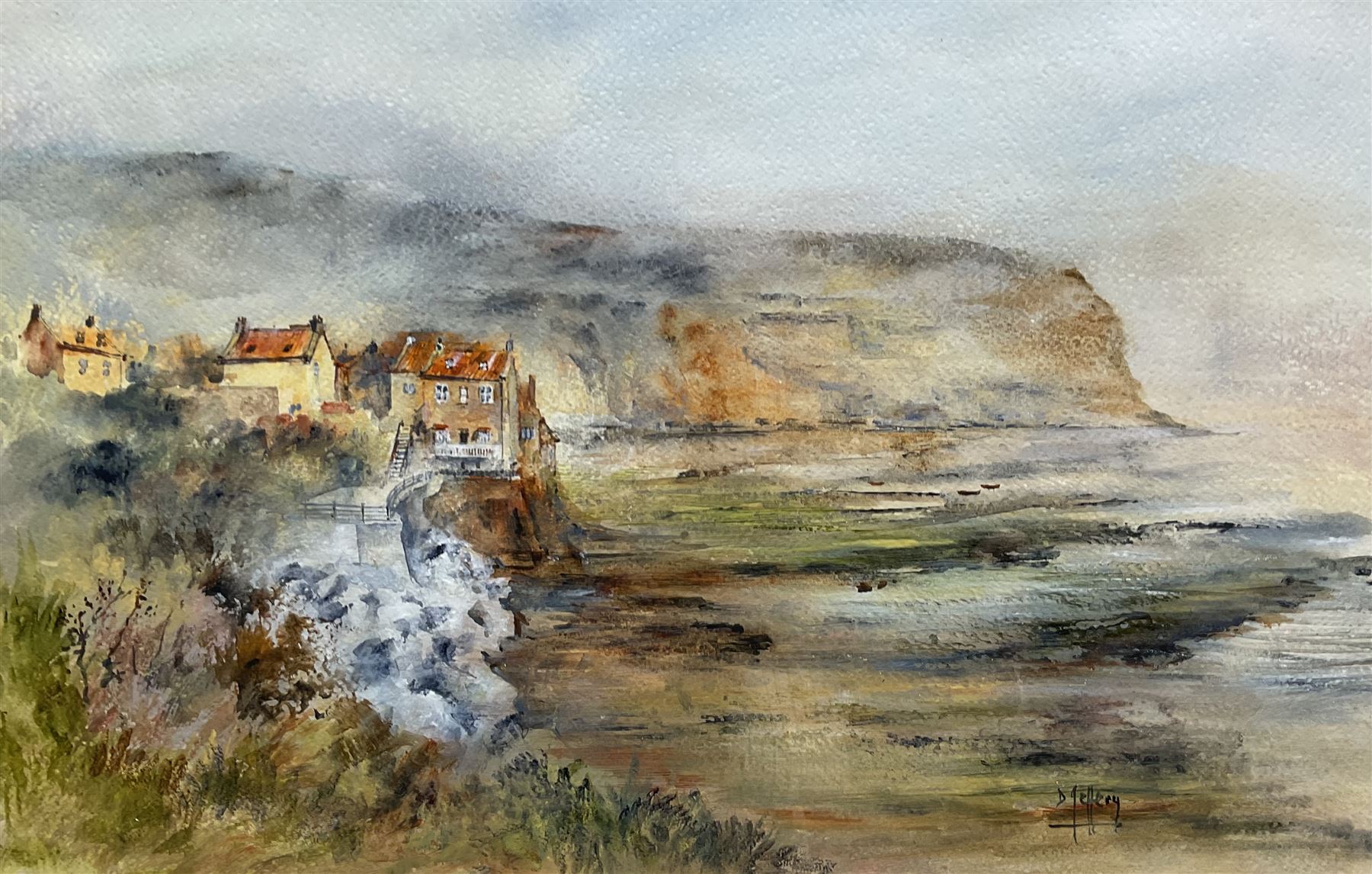 David Jeffery (British 1944-): Robin Hood's Bay