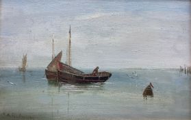 Edward King Redmore (British 1860-1941): Boats in a Calm
