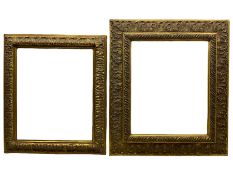 FRAMES - Two quality late 20th century gilt closed-corner frames