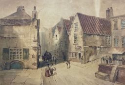 Attrib. Henry Barlow Carter (British 1804-1868): The Post Office Tavern - Scarborough