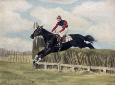 Dale (British 20th century): Horseback - Clearing a Fence